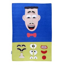 Cırtlı Kumaş Pano Yüz İfadesi Erkek Cırtlı Kumaş Pano Yüz İfadesi Erkek