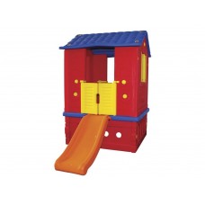 Plastik Kral Ev İki Kapılı Kaydıraklı King Kids