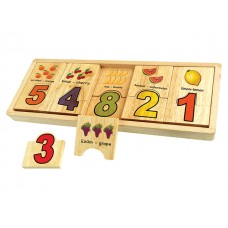 Ahşap Sayılar Puzzle