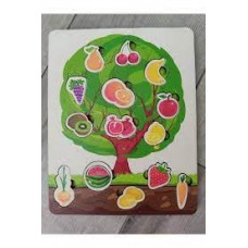 AHŞAP MEYVE VE SEBZELER PUZZLE