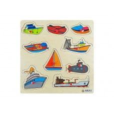 Ahşap Puzzle Deniz Taşıtları 30x30
