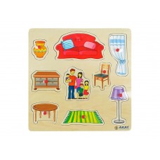 Ahşap Puzzle Evimiz 30x30