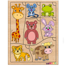 Bil Bakalım Kim Ne Yer Ahşap Puzzle