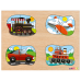 4' ü 1 Arada Taşıtlar Ahşap Puzzle 4' ü 1 Arada Taşıtlar Ahşap Puzzle