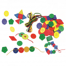 İpli Geometrik Düğmeler 