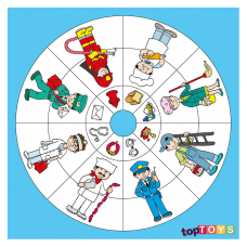 Dairesel Temalar Meslekler Ahşap Puzzle